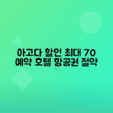 아고다 할인 코드 활용으로 호텔 항공권 결제 수단 절약하는 방법