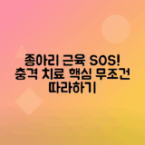 종아리 근육 파열 증상, 치료법 완벽 가이드