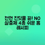 진딧물 제거를 위한 천연 살충제 4가지 레시피