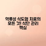 역류성 식도염 증상, 치료 방법, 추천 음식 총정리