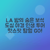 로스앤젤레스 밤 야경 투어, 숨은 명소 탐방하기