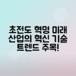 초전도체 혁신으로 이끄는 미래 기술과 산업 변화