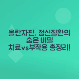 올란자핀의 조현병, 조울증 치료 효과와 부작용 분석