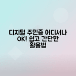 디지털 관광주민증 사용법과 활용 지역 안내