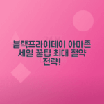 아마존 블랙 프라이데이 세일로 절약하는 전략