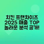 2025 치킨 프랜차이즈 매출 순위 분석하기