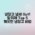 냉장고 냄새 제거법, 추천 탈취제 5가지 소개