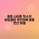 홍콩 밤문화 명소 추천 바, 펍, 클럽 탐방하기