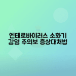 엔테로바이러스 소화기 감염 증상과 치료법 안내