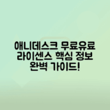 애니데스크 다운로드, 유료 라이센스 완벽 가이드